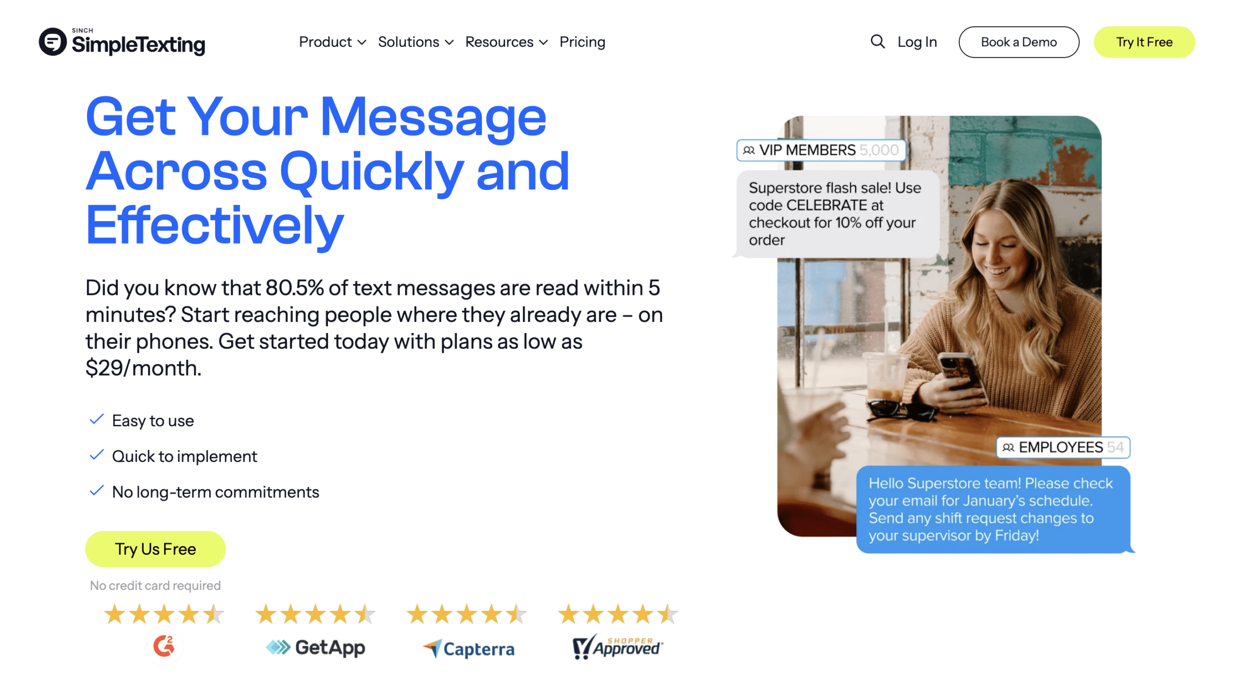 Simpletexting alternative